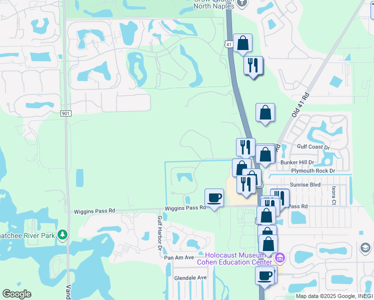 map of restaurants, bars, coffee shops, grocery stores, and more near 817 Carrick Bend Circle in Naples