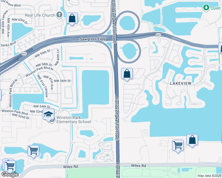 map of restaurants, bars, coffee shops, grocery stores, and more near 3620 Coco Lake Drive in Coconut Creek