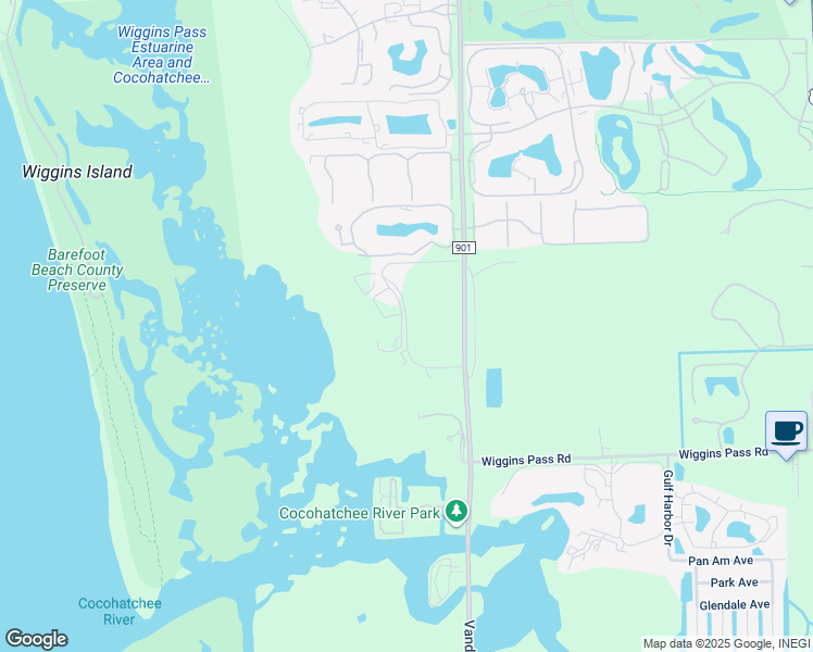 map of restaurants, bars, coffee shops, grocery stores, and more near 13910 Old Coast Road in Naples