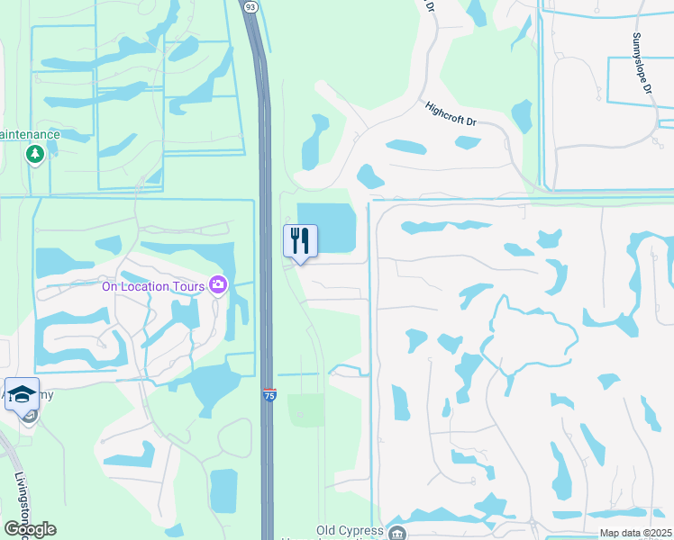 map of restaurants, bars, coffee shops, grocery stores, and more near 3932 Jasmine Lake Circle in Naples