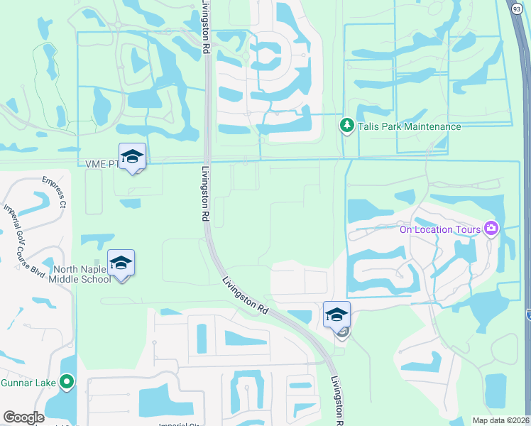 map of restaurants, bars, coffee shops, grocery stores, and more near 16269 Aberdeen Way in Naples