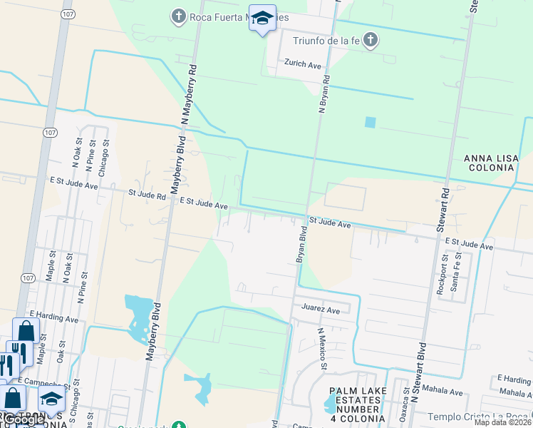 map of restaurants, bars, coffee shops, grocery stores, and more near 1424 6 Mile Road in Mission