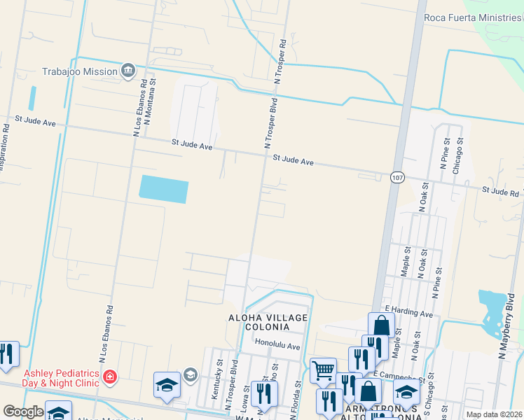 map of restaurants, bars, coffee shops, grocery stores, and more near 704 West Stevenson Avenue in Alton
