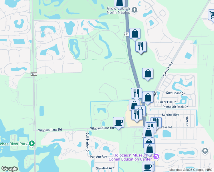 map of restaurants, bars, coffee shops, grocery stores, and more near 882 Carrick Bend Circle in Naples