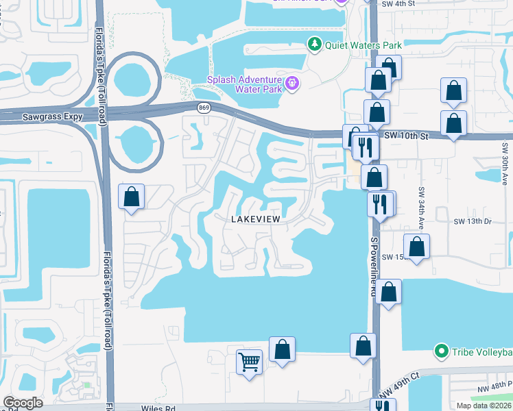 map of restaurants, bars, coffee shops, grocery stores, and more near 71 Centennial Court in Deerfield Beach