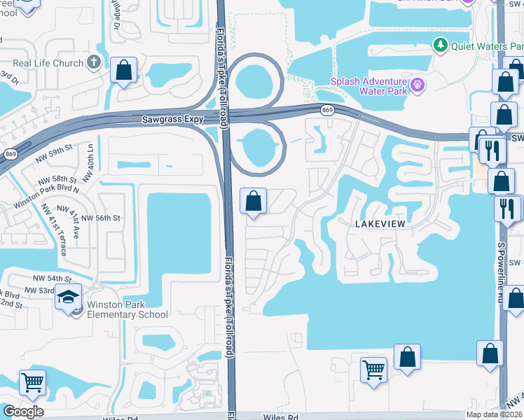 map of restaurants, bars, coffee shops, grocery stores, and more near 1225 Southwest 46th Way in Deerfield Beach