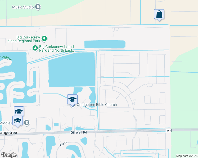 map of restaurants, bars, coffee shops, grocery stores, and more near 2679 Blossom Way in Naples