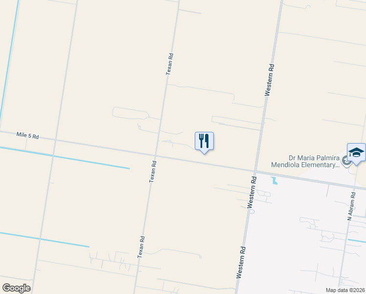 map of restaurants, bars, coffee shops, grocery stores, and more near 6336 Texan Road in Mission