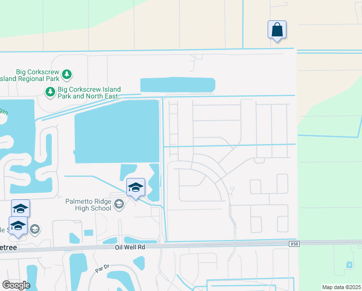 map of restaurants, bars, coffee shops, grocery stores, and more near 2680 Blossom Way in Naples