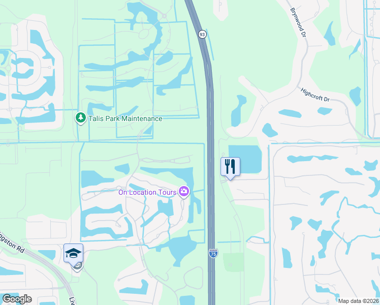 map of restaurants, bars, coffee shops, grocery stores, and more near 7000 Pinnacle Lane in Naples