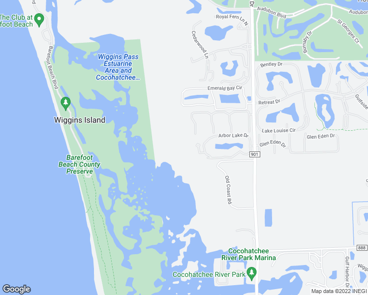 map of restaurants, bars, coffee shops, grocery stores, and more near 1001 Arbor Lake Drive in Naples