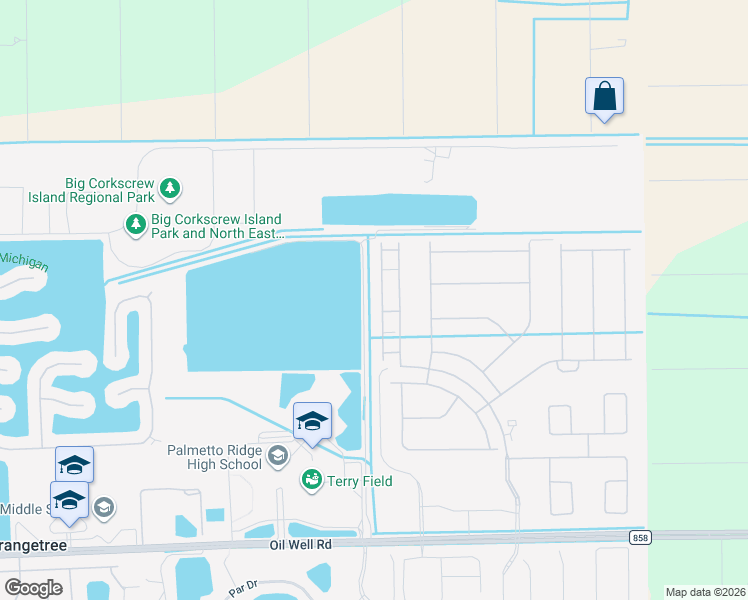 map of restaurants, bars, coffee shops, grocery stores, and more near 2760 Blossom Way in Naples