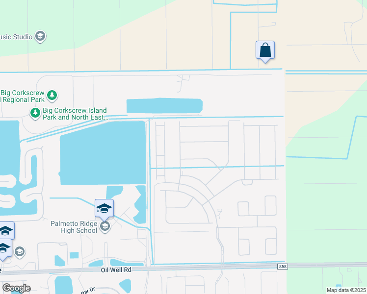 map of restaurants, bars, coffee shops, grocery stores, and more near 2760 Blossom Way in Naples