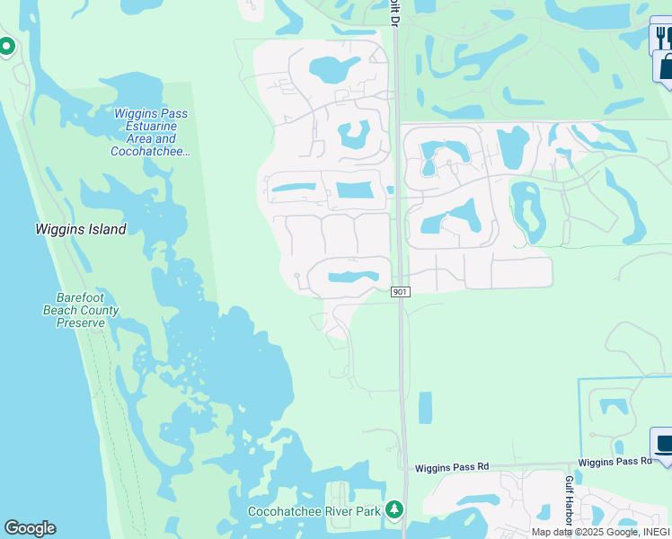 map of restaurants, bars, coffee shops, grocery stores, and more near 400 Mallory Court in Naples