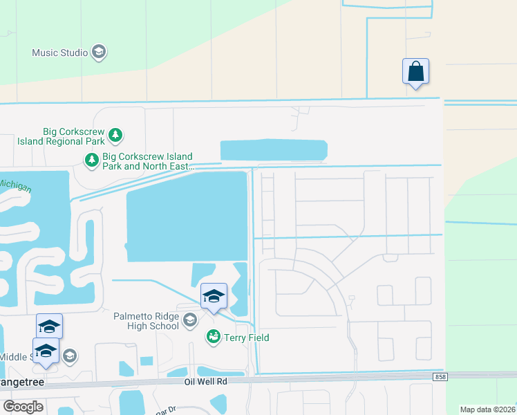 map of restaurants, bars, coffee shops, grocery stores, and more near 2760 Blossom Way in Naples