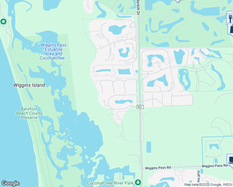 map of restaurants, bars, coffee shops, grocery stores, and more near 400 Mallory Court in Naples