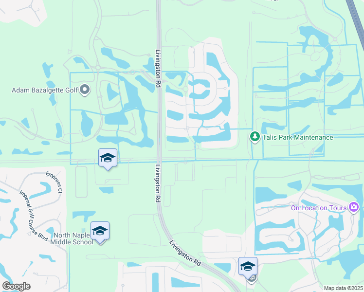 map of restaurants, bars, coffee shops, grocery stores, and more near 16469 Celebrita Court in Naples