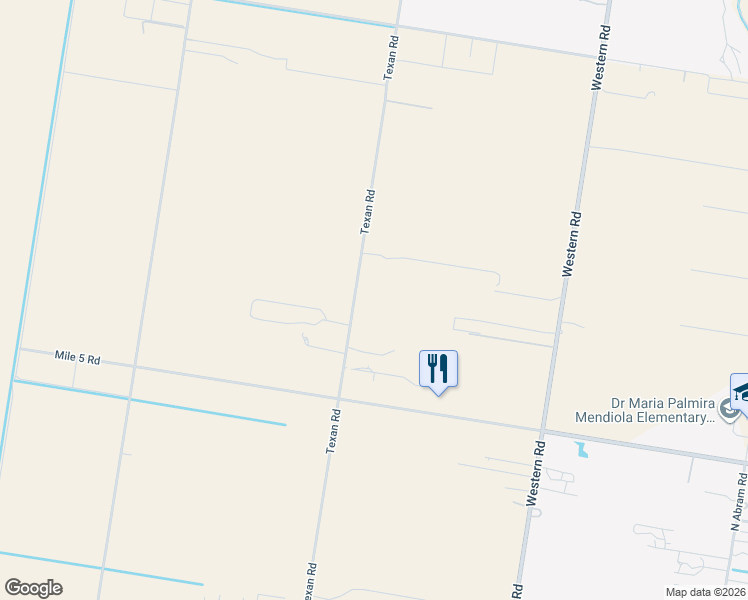 map of restaurants, bars, coffee shops, grocery stores, and more near 6550 Texan Road in Mission