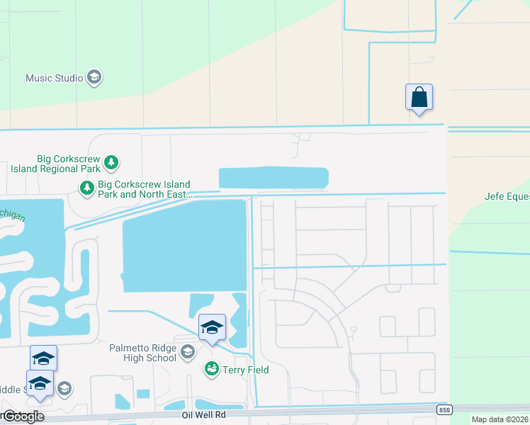 map of restaurants, bars, coffee shops, grocery stores, and more near 4325 18th St NE in Naples