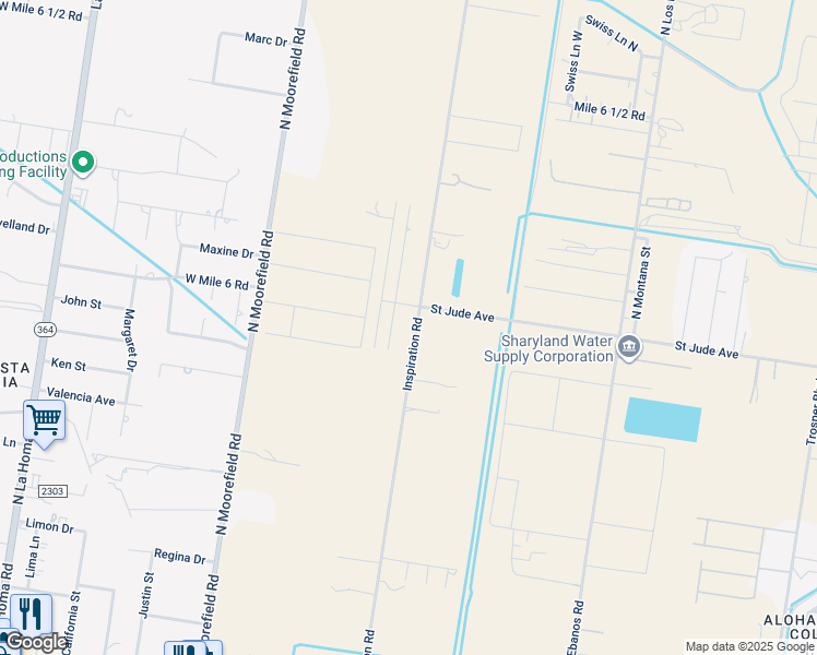 map of restaurants, bars, coffee shops, grocery stores, and more near 1605 North Inspiration Road in Alton