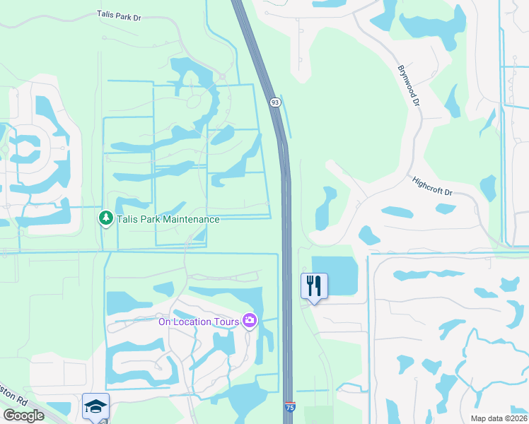 map of restaurants, bars, coffee shops, grocery stores, and more near 16348 Viansa Way in Naples