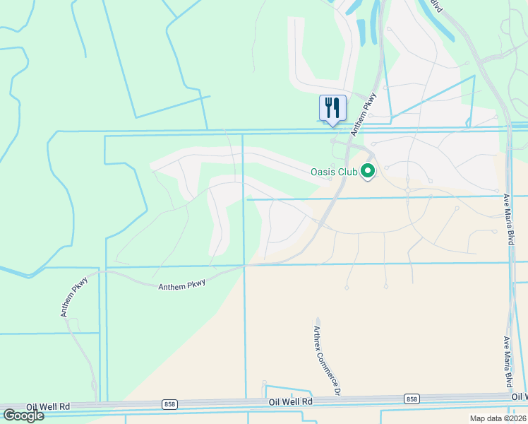 map of restaurants, bars, coffee shops, grocery stores, and more near 6353 Prestige Lane in Ave Maria