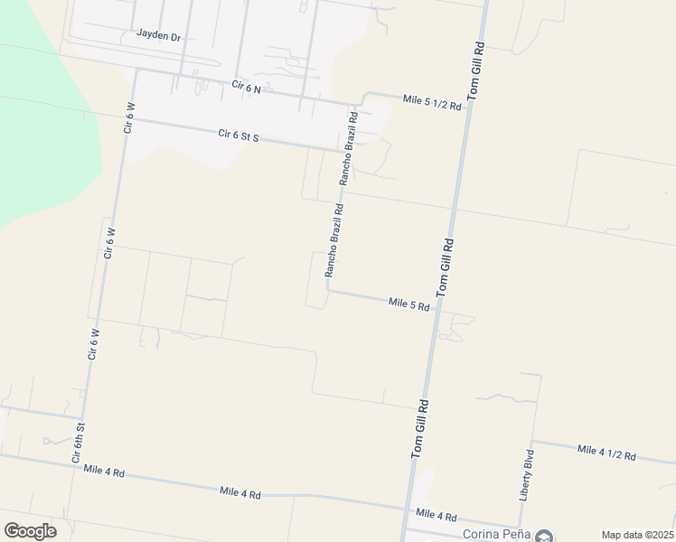 map of restaurants, bars, coffee shops, grocery stores, and more near 16046 Rancho Brazil Road in Penitas