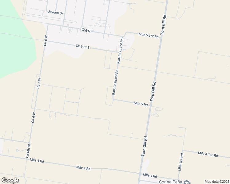 map of restaurants, bars, coffee shops, grocery stores, and more near 16046 Rancho Brazil Road in Penitas