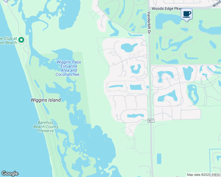 map of restaurants, bars, coffee shops, grocery stores, and more near 346 Emerald Bay Circle in Naples