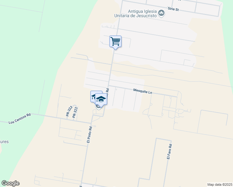 map of restaurants, bars, coffee shops, grocery stores, and more near 2034 Huisache Street in Sullivan City