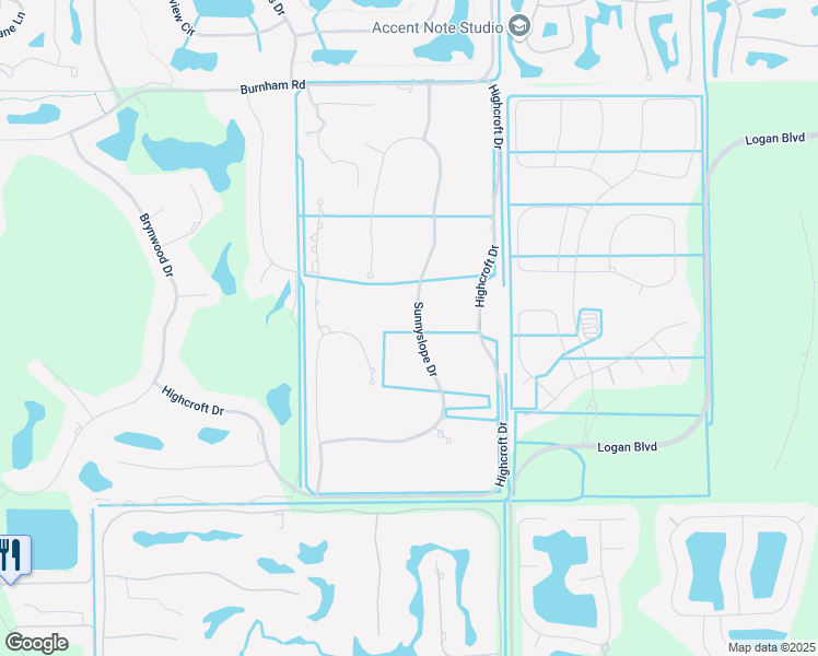 map of restaurants, bars, coffee shops, grocery stores, and more near 6025 Sunnyslope Drive in Naples