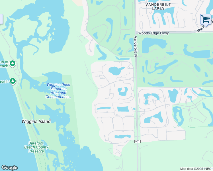 map of restaurants, bars, coffee shops, grocery stores, and more near 290 Naples Cove Drive in Naples