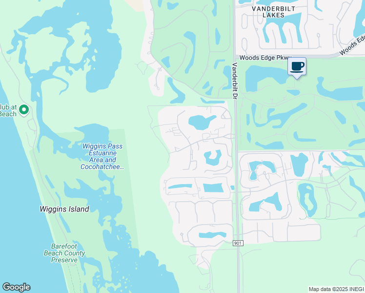 map of restaurants, bars, coffee shops, grocery stores, and more near 290 Naples Cove Drive in Naples