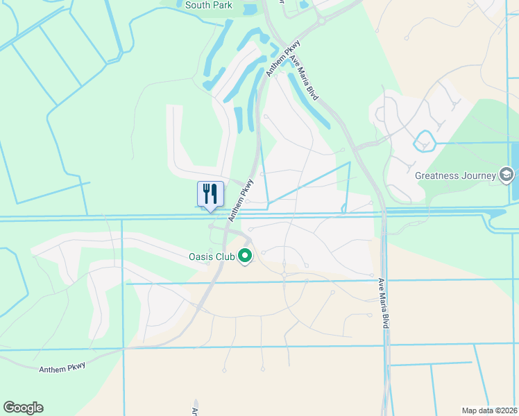 map of restaurants, bars, coffee shops, grocery stores, and more near 5951 Prosperity Lane in Ave Maria