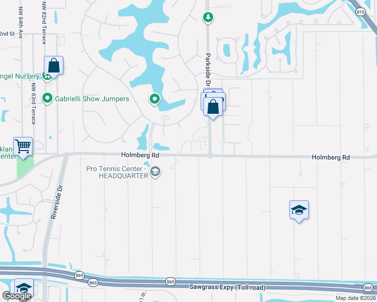 map of restaurants, bars, coffee shops, grocery stores, and more near 6546 Windsor Drive in Parkland