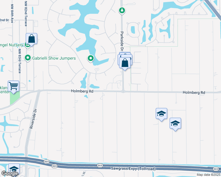 map of restaurants, bars, coffee shops, grocery stores, and more near 6546 Windsor Drive in Parkland
