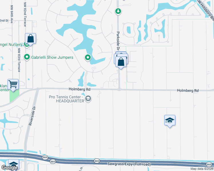 map of restaurants, bars, coffee shops, grocery stores, and more near 6546 Windsor Drive in Parkland
