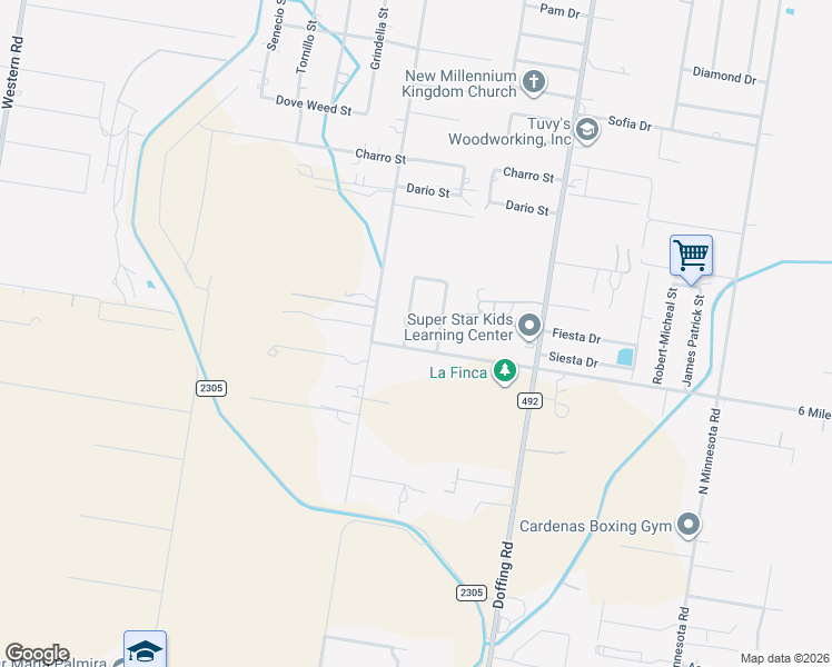 map of restaurants, bars, coffee shops, grocery stores, and more near 7304 Tula Street in Mission