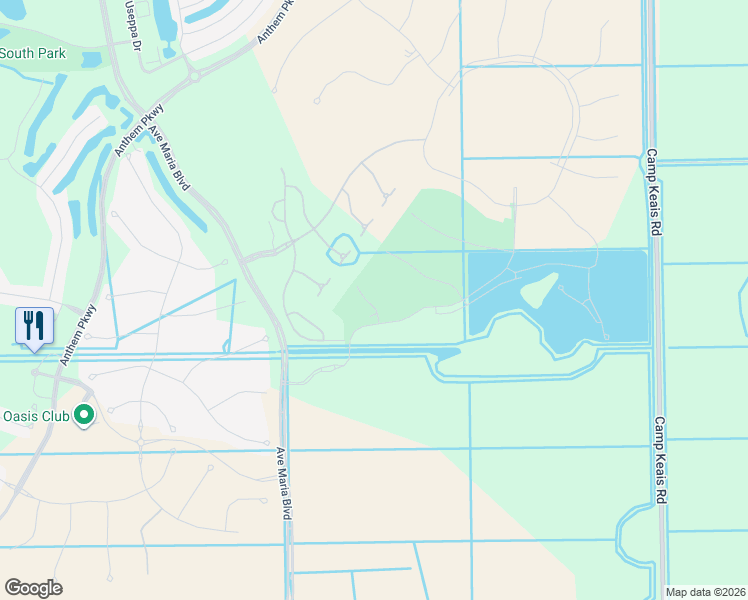 map of restaurants, bars, coffee shops, grocery stores, and more near 8010 Helena Court in Ave Maria