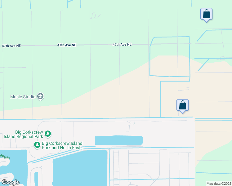 map of restaurants, bars, coffee shops, grocery stores, and more near 4367 18th Street Northeast in Naples