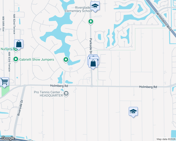 map of restaurants, bars, coffee shops, grocery stores, and more near 6673 Stratford Dr in Parkland