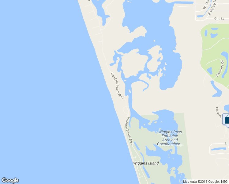 map of restaurants, bars, coffee shops, grocery stores, and more near 265 Barefoot Beach Boulevard in Bonita Springs