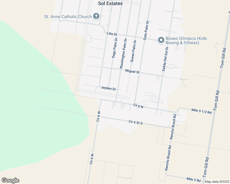 map of restaurants, bars, coffee shops, grocery stores, and more near 16520 Washington Palm Drive in Penitas