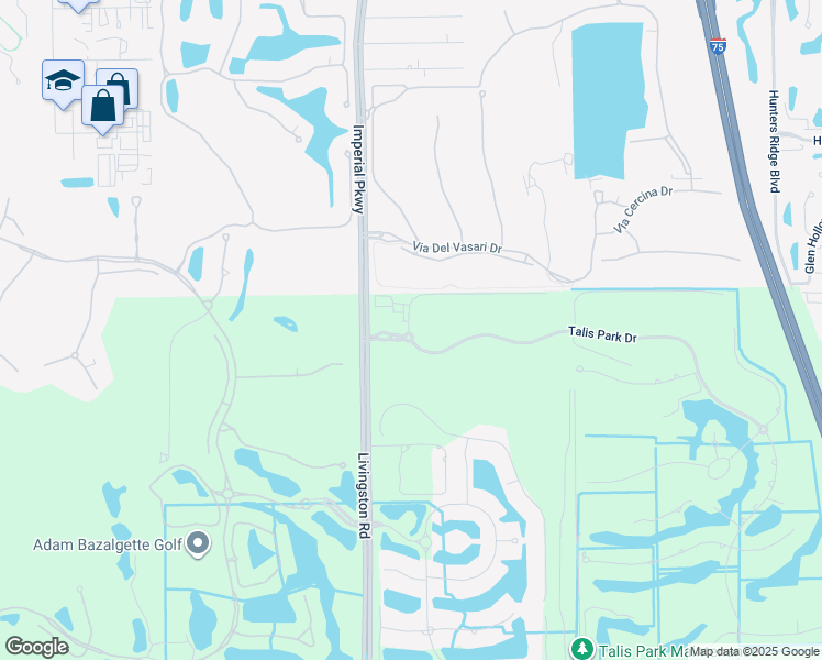 map of restaurants, bars, coffee shops, grocery stores, and more near 16902 Fairgrove Way in Naples