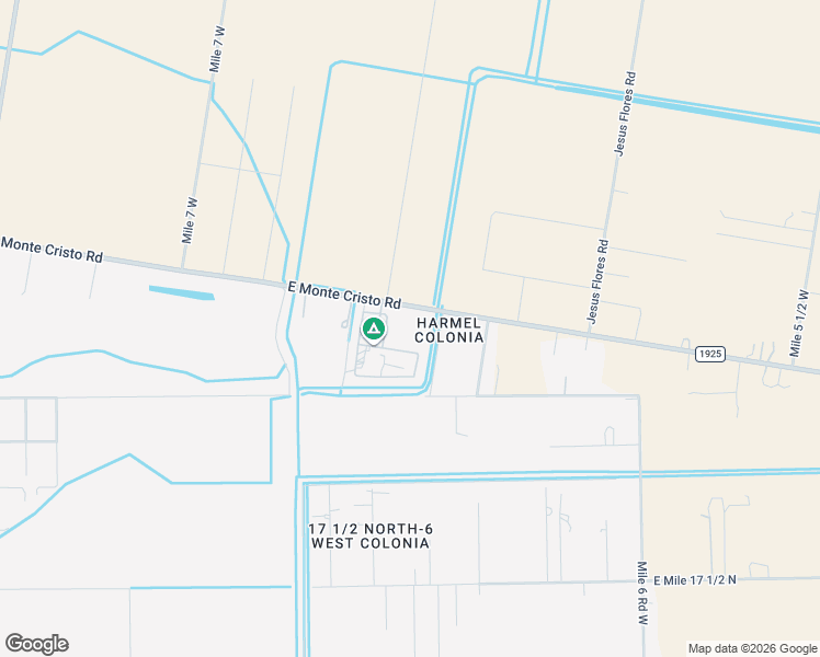 map of restaurants, bars, coffee shops, grocery stores, and more near 11009 East Monte Cristo Road in Edcouch
