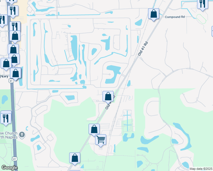 map of restaurants, bars, coffee shops, grocery stores, and more near 9916 Casabella Way in Bonita Springs