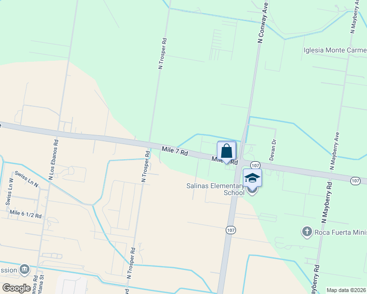 map of restaurants, bars, coffee shops, grocery stores, and more near 10412 Mile 7 Road in Mission