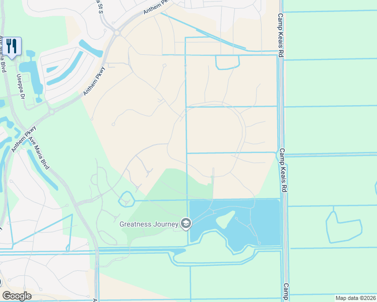 map of restaurants, bars, coffee shops, grocery stores, and more near Bellerawalk Boulevard in Ave Maria