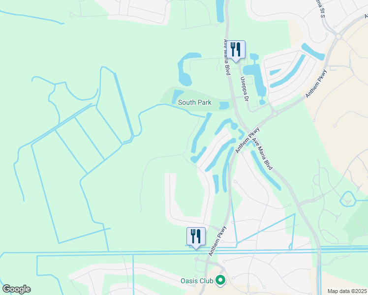 map of restaurants, bars, coffee shops, grocery stores, and more near 5709 Mayflower Way in Ave Maria