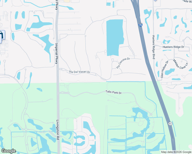 map of restaurants, bars, coffee shops, grocery stores, and more near 1 Golf Lake Circle in Bonita Springs